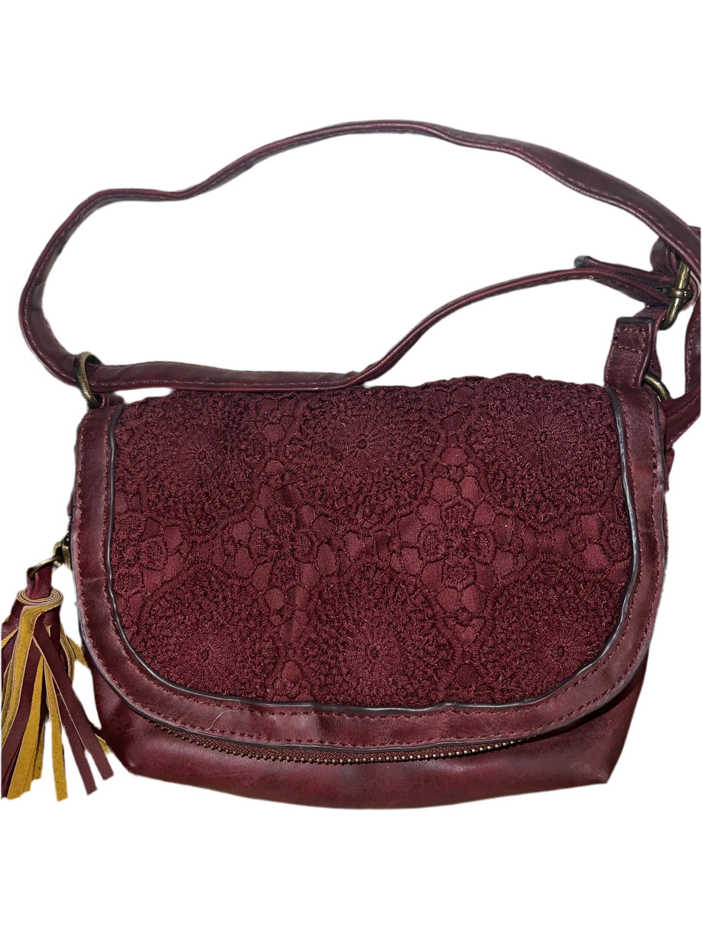 BURGUNDY CROSSBODY PURSE