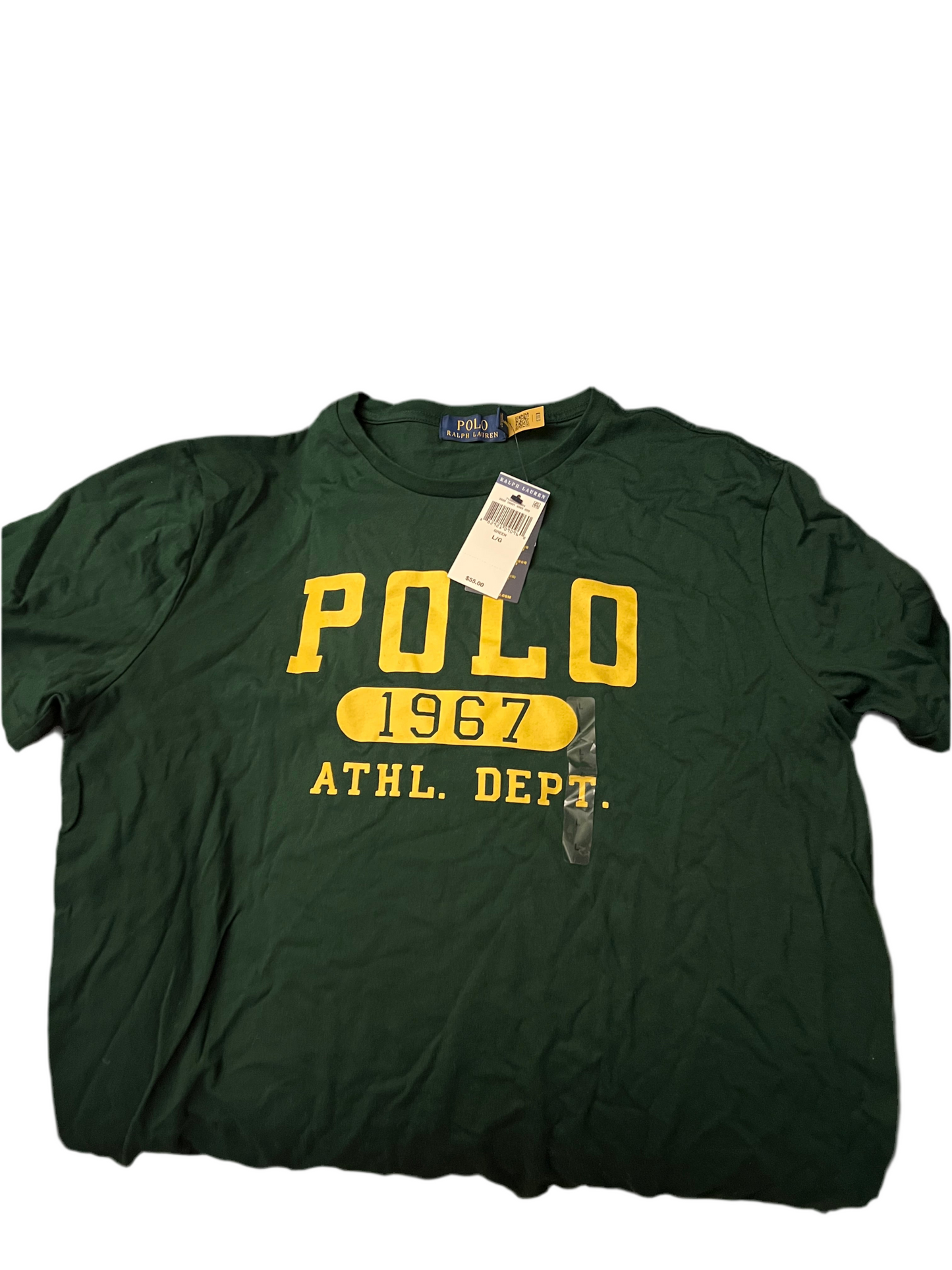 RALPH LAUREN MEN LOGO JERSEY T-SHIRT SIZE L