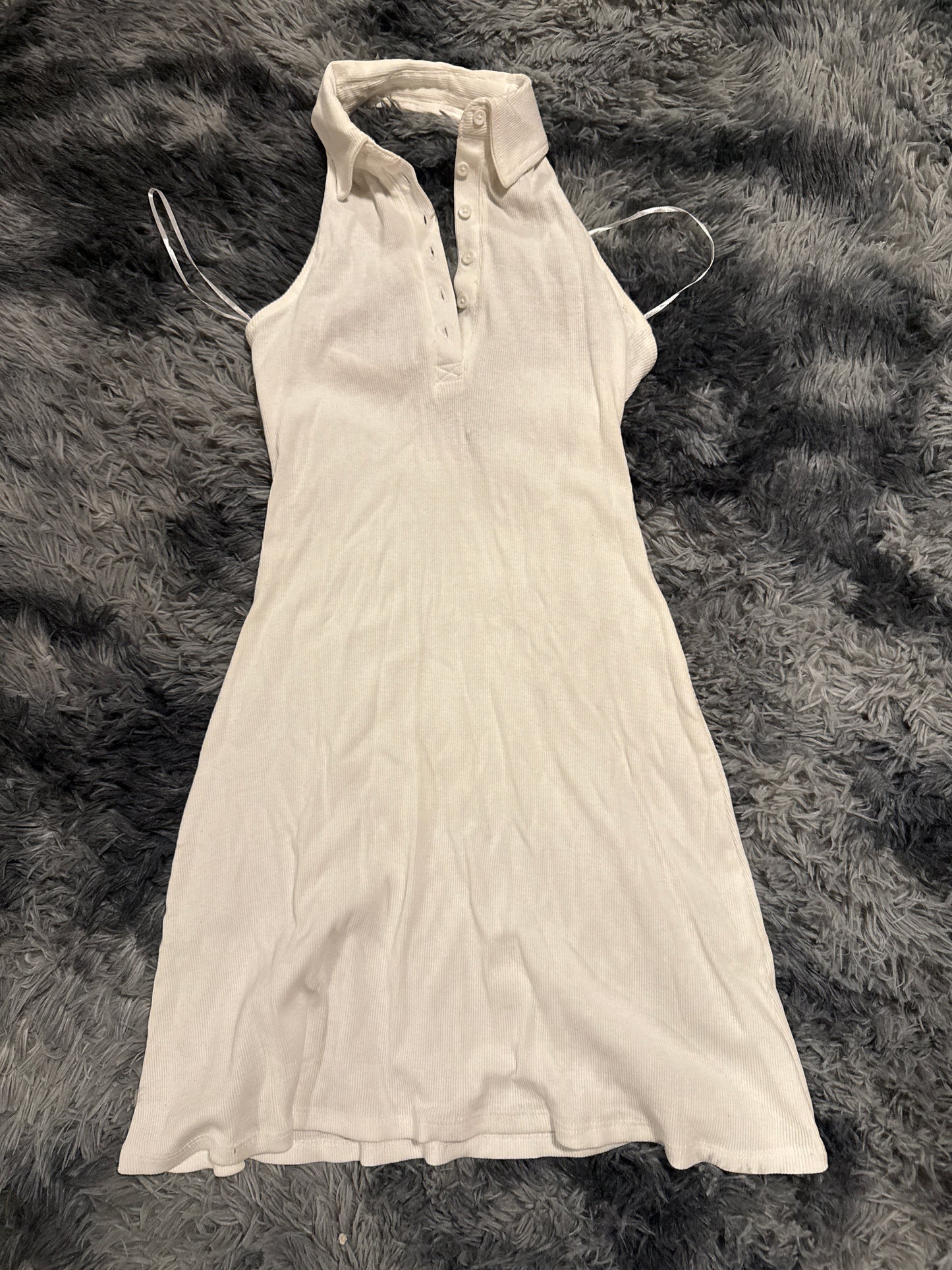 SLEEVELESS POLO STYLE DRESS SIZE S
