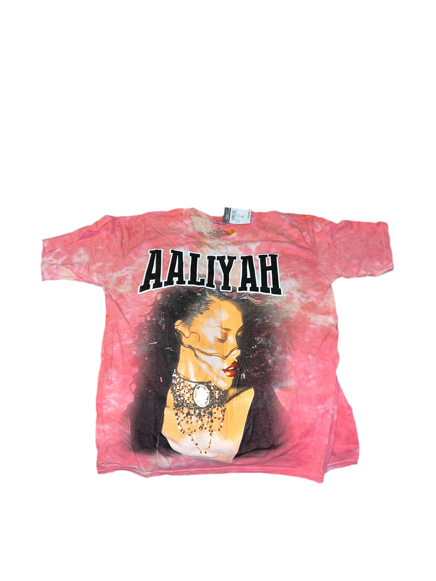 WOMEN AALIYAH CREW NECK GRAPHIC TEE SIZE XL