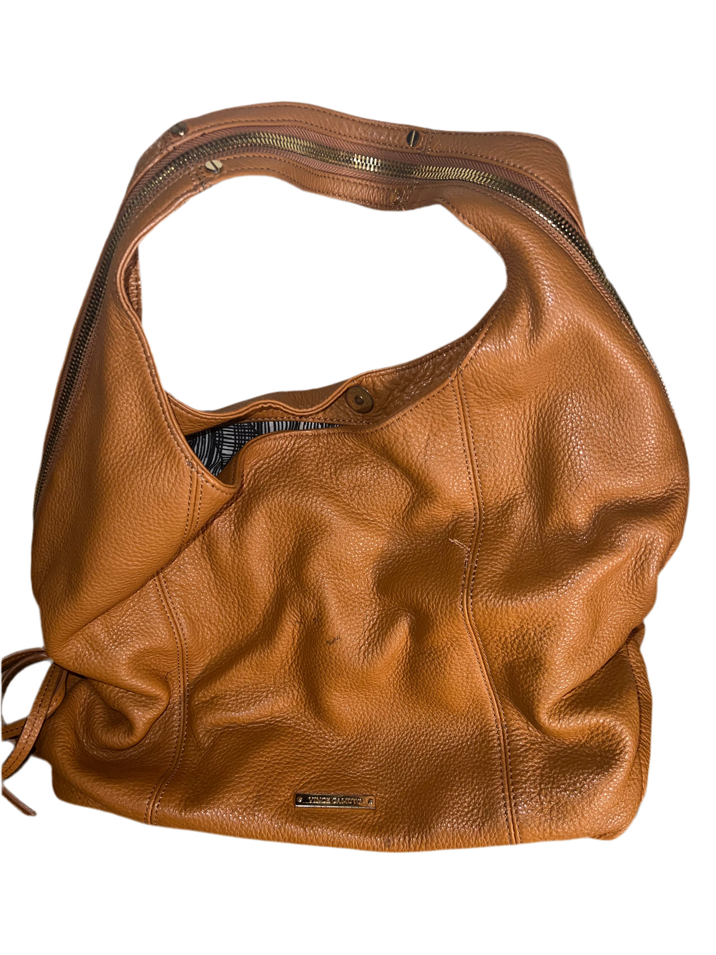VINCE CAMUTO LEATHER SHOULDER BAG