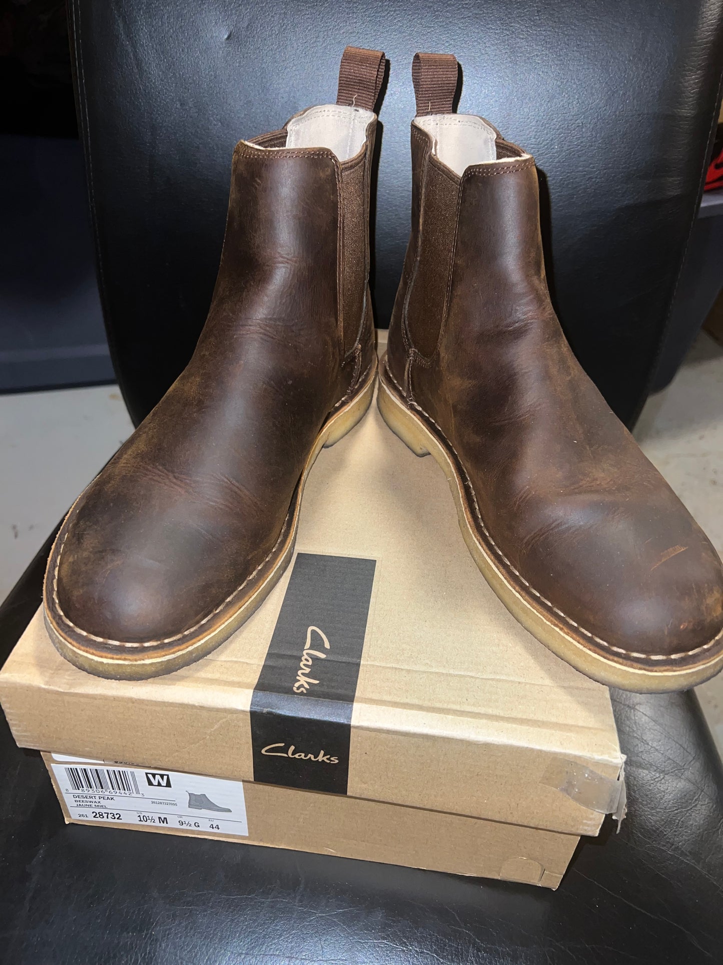 CLARKS DESERT PEAK BEESWAX BOOTS MEN SIZE 10.5