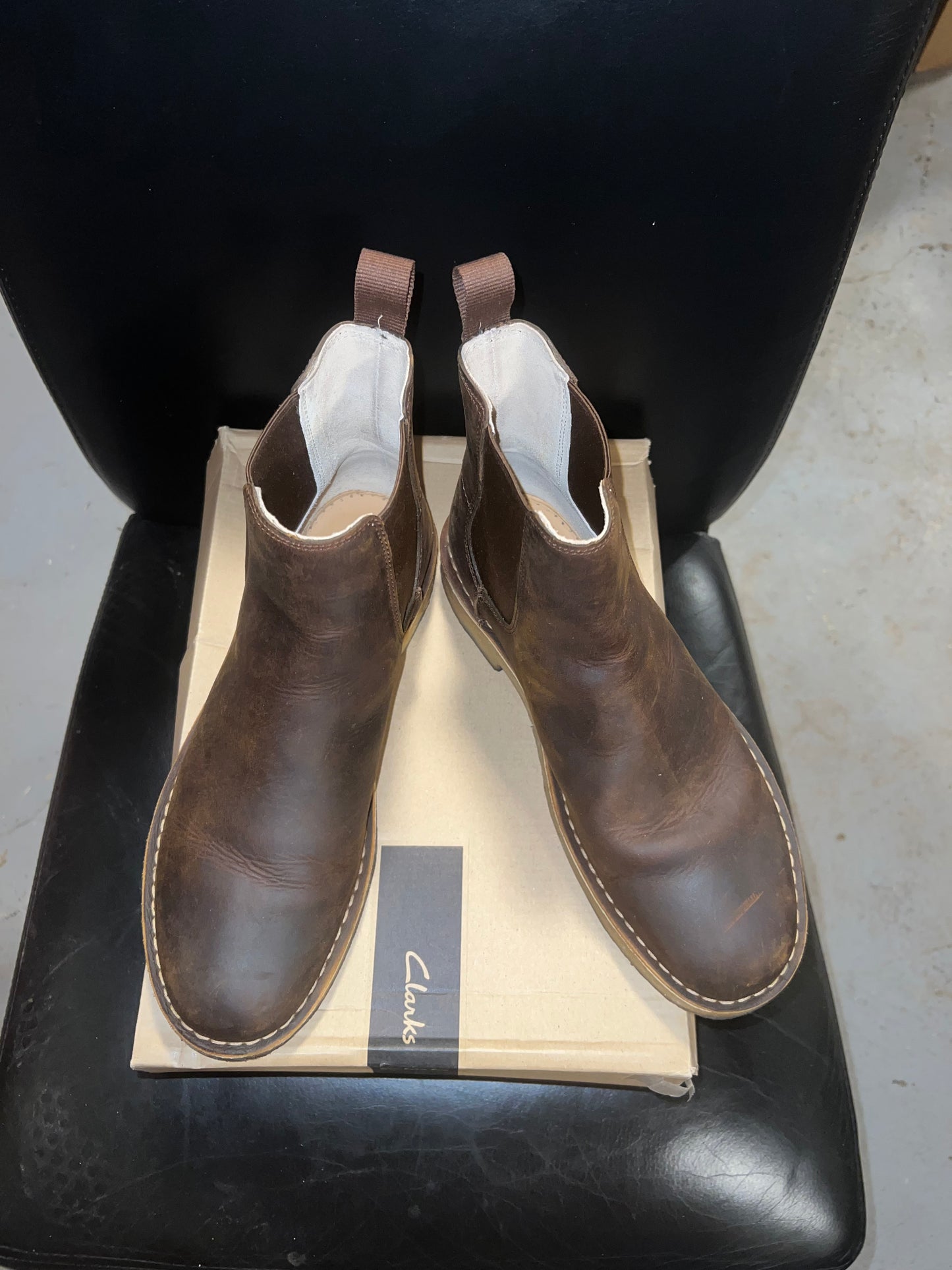 CLARKS DESERT PEAK BEESWAX BOOTS MEN SIZE 10.5