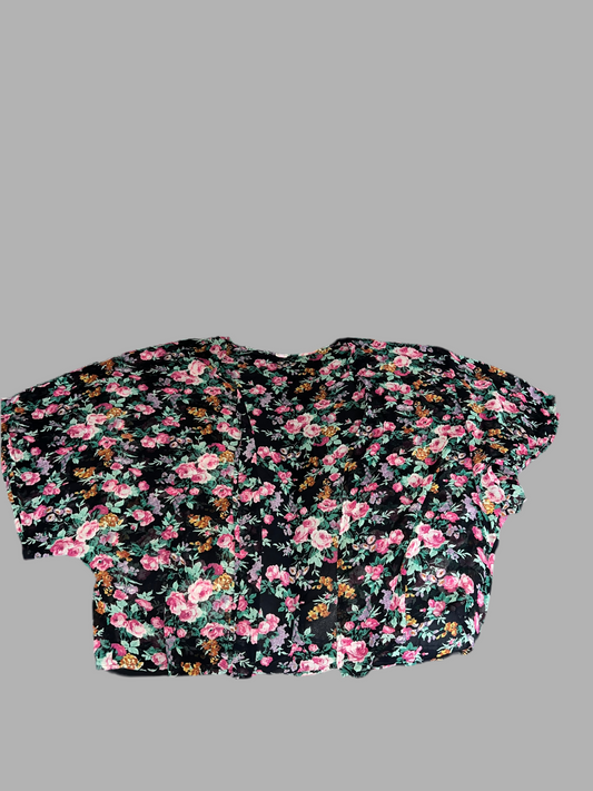 WOMEN SHORT SLEEVE KIMONO SIZE M