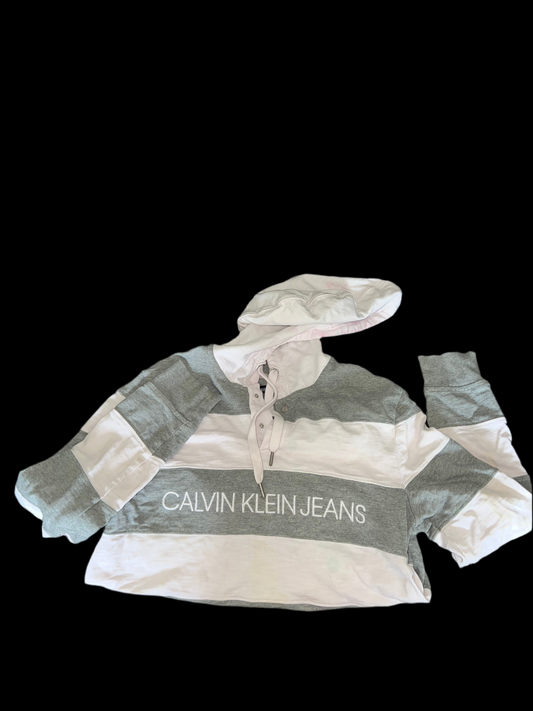 CALVIN KLEIN HOODED LONG SLEEVE SHIRT MEN SIZE M