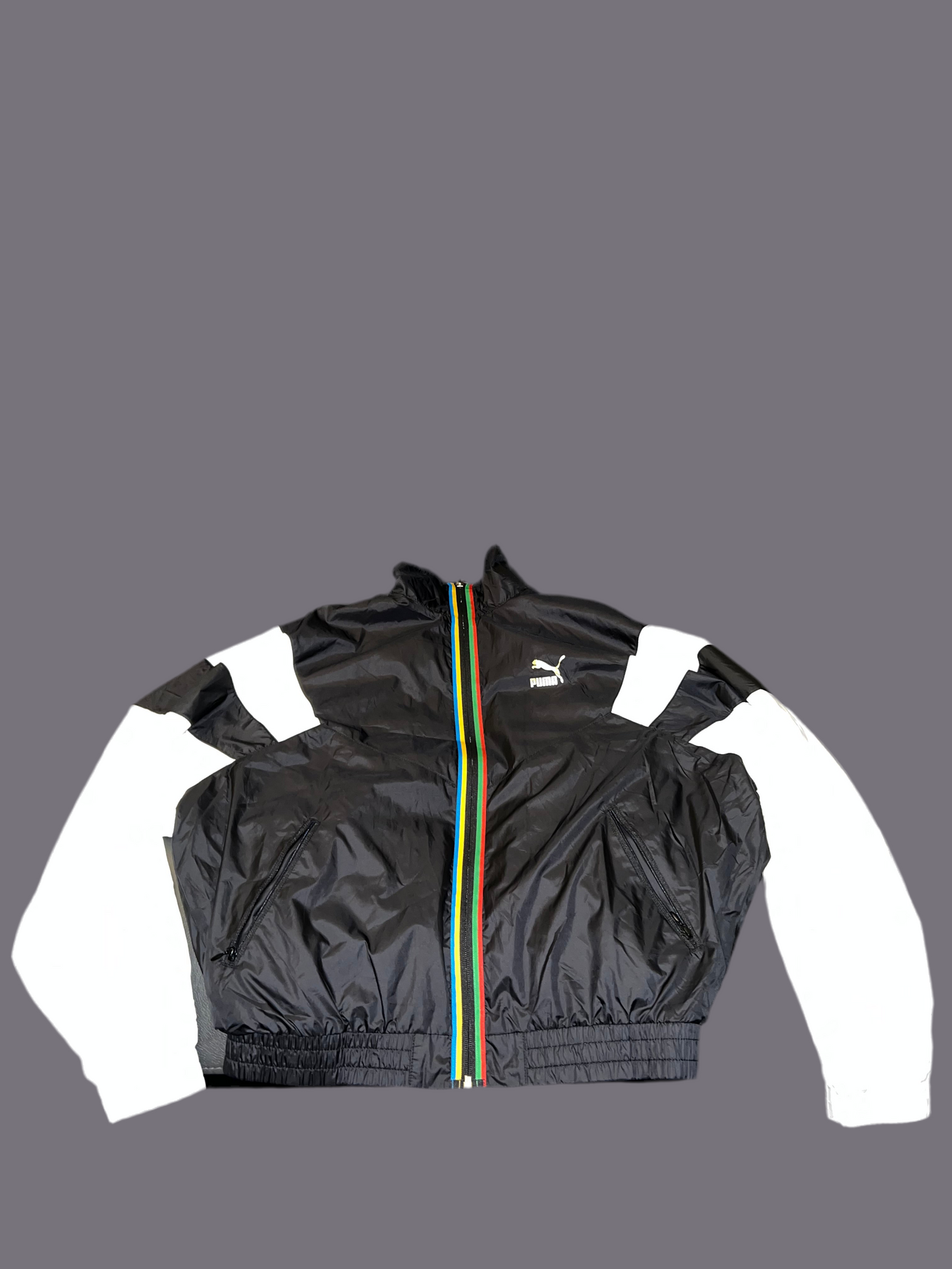 WOMEN PUMA NYLON ZIP UP JACKET SIZE S