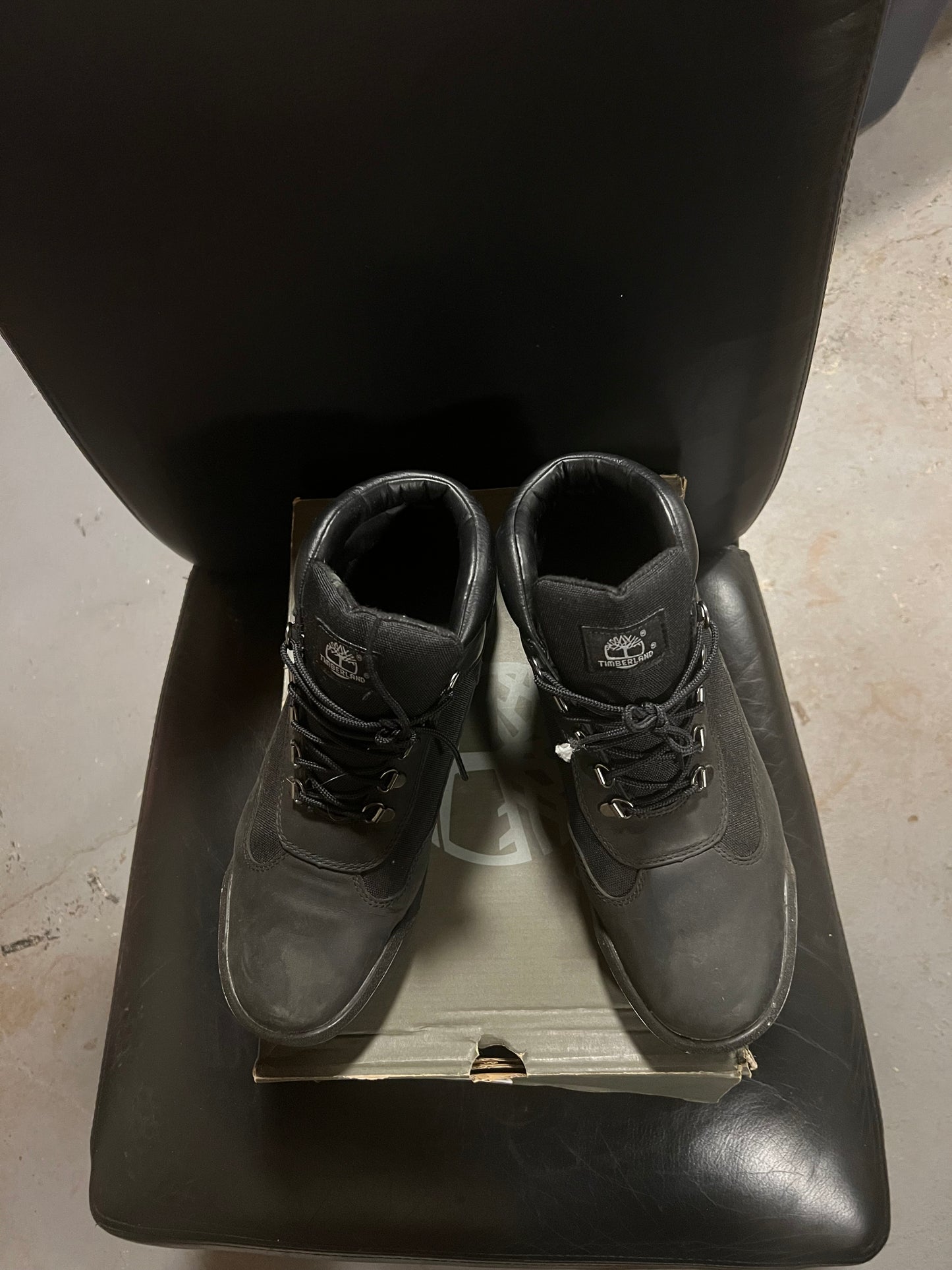 TIMBERLAND BLACK LEATHER FIELD BOOT SIZE 10.5