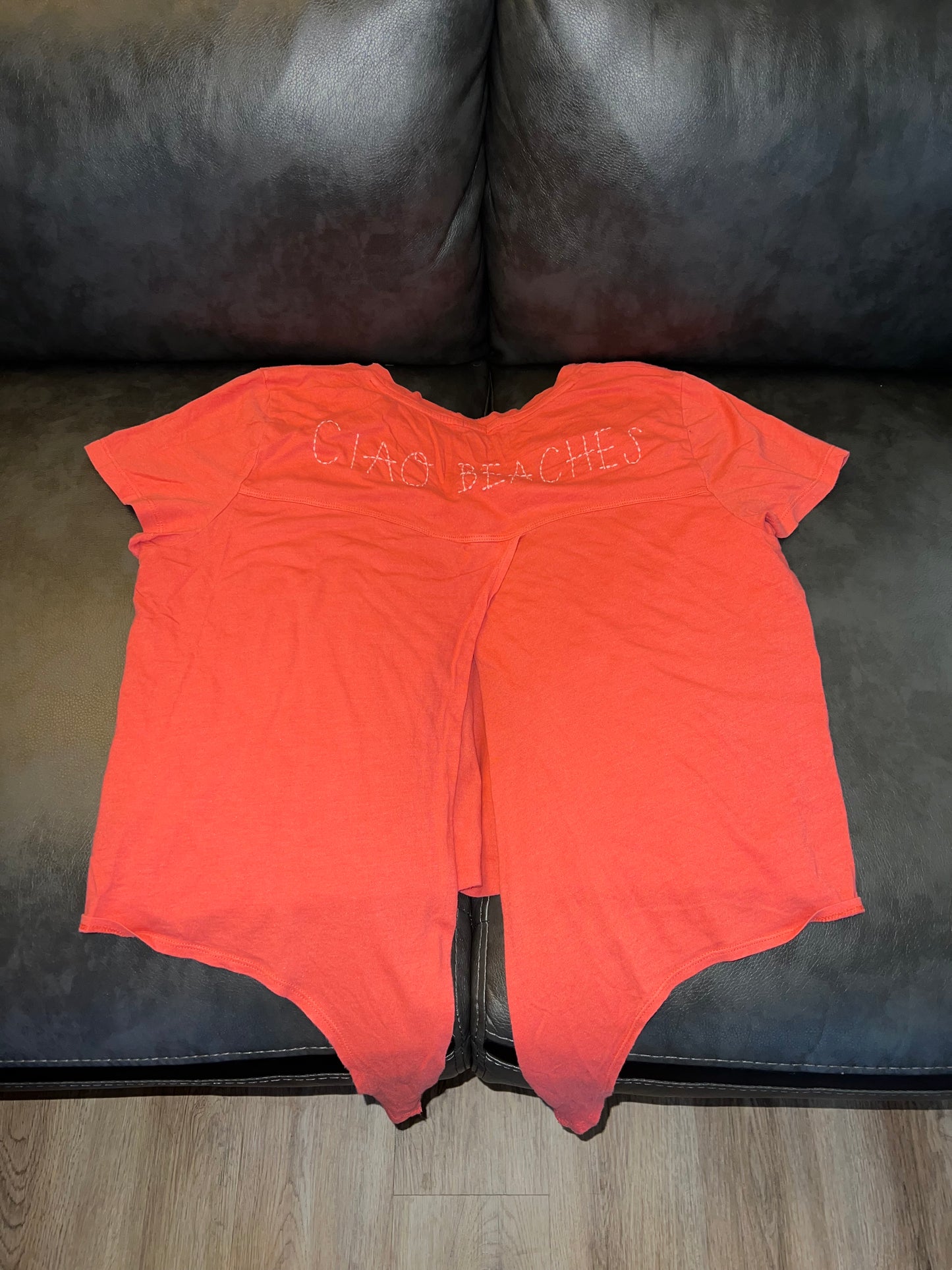 WOMEN AERIE CIAO BEACHES SHIRT SIZE L