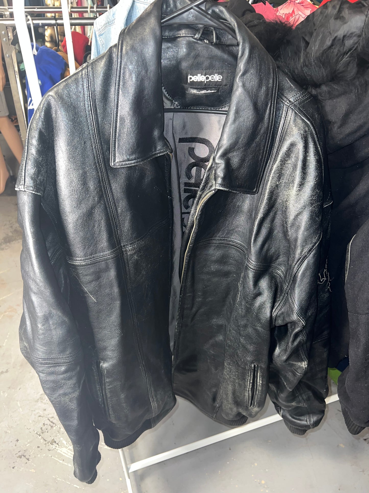 PELLE PELLE MEN BASIC LEATHER JACKET