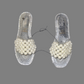 WOMEN PEARL SLIDE SANDALS SIZE 8